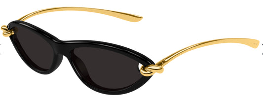 Bottega Veneta - Cat Eye Gold Black