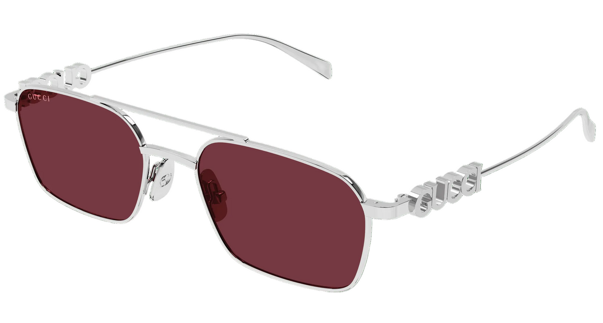 Gucci - GG1804S Silver Burgandy