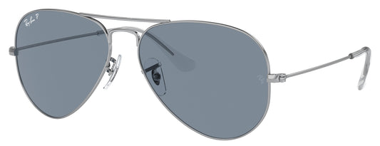 Ray Ban - Aviador Gris Plata Polarizado