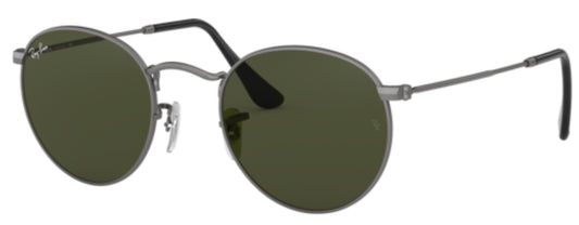 Ray Ban - Roun Metal Plata Verde