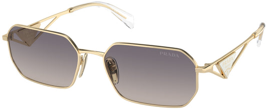 Prada - SPRA51 Rectangle Grey Pale Gold