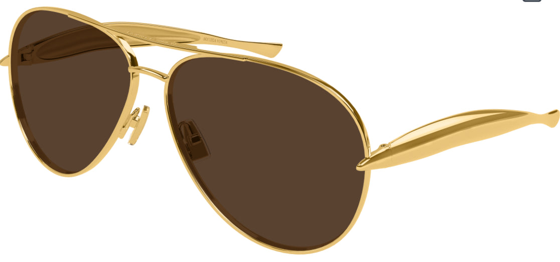Bottega Veneta - Pilot Brown Gold
