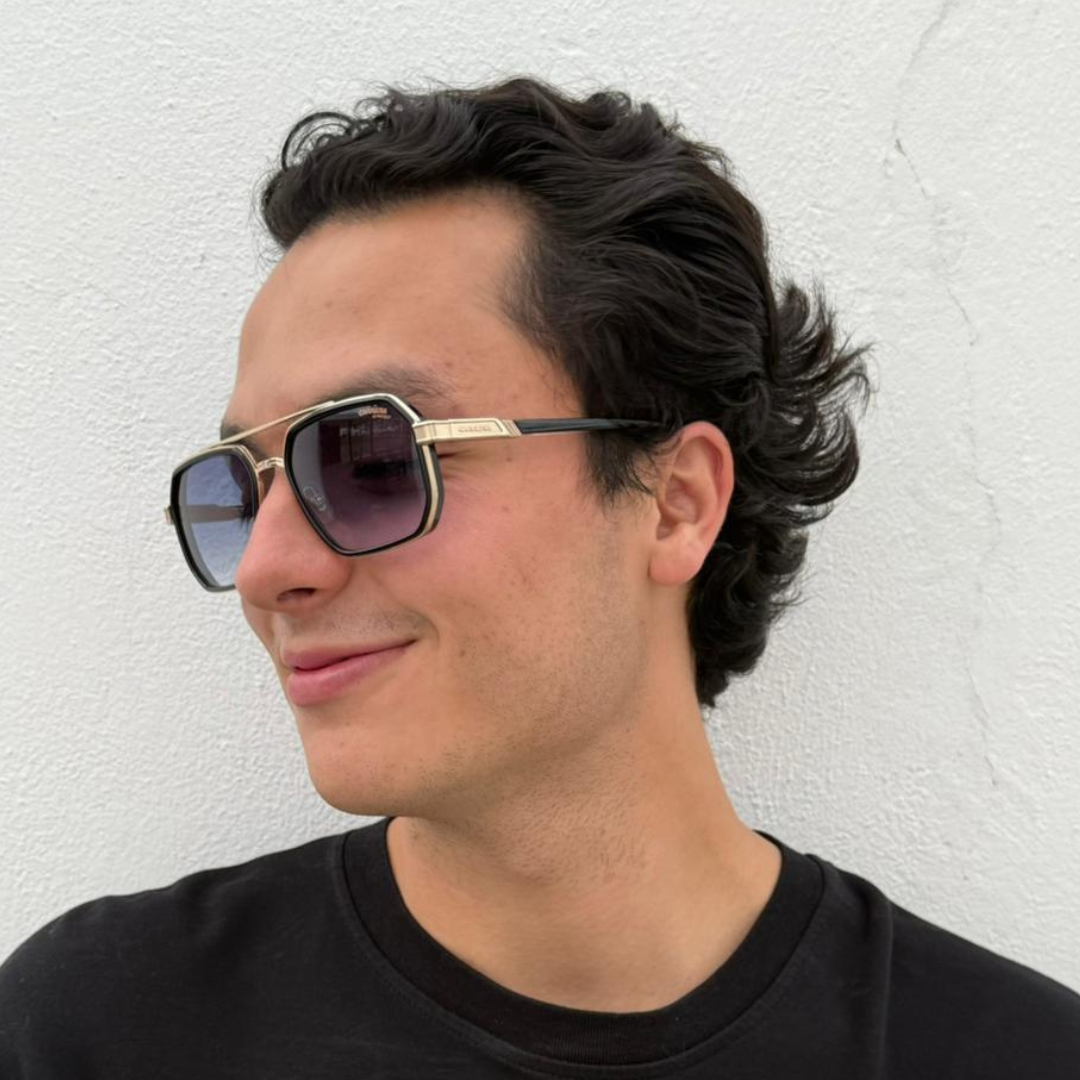 Carrera - Aviador Cuadrado Azul Degradado