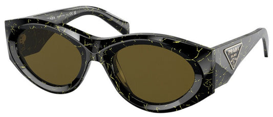 Prada - 20ZS Black Yellow Marble