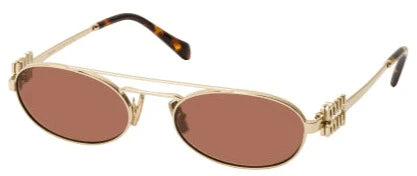 Miu Miu - Oval Double Bridge Brown