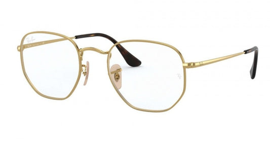 Ray Ban - Hexagonal Oftálmico Dorado