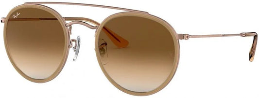 Ray Ban - Round Double Bridge Bronce Café Degradado